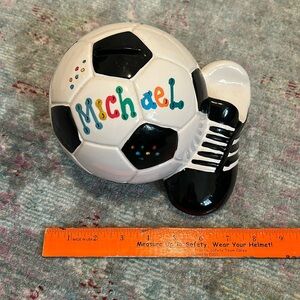 Soccer piggy bank